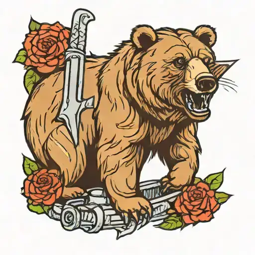 Grizzly Bear Holding Trimmers