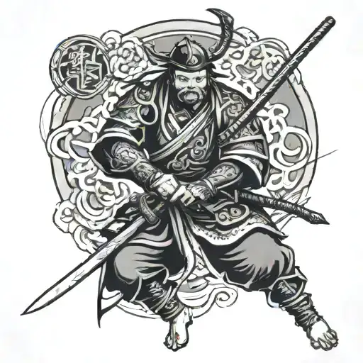Monastery Tattoo Samurai
