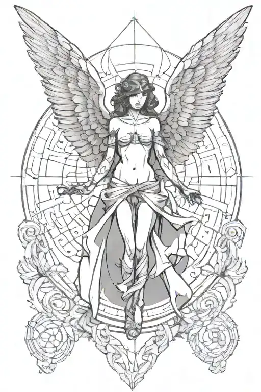 Fallen Angel With Golden Ratio