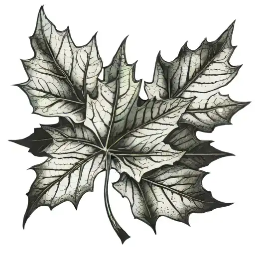 Maple Leaf With Stem The Shape Of Country Chile