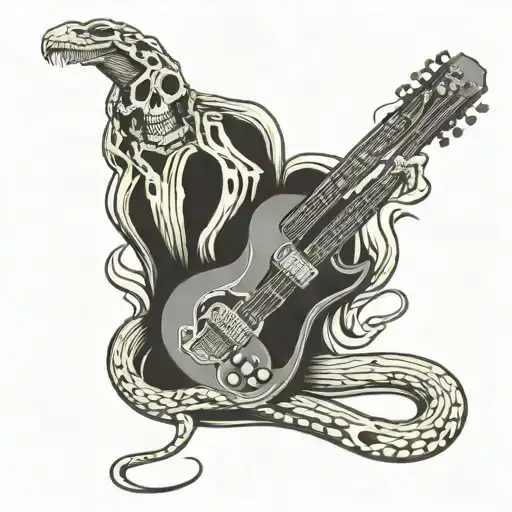 Skeleton Guitar Snake