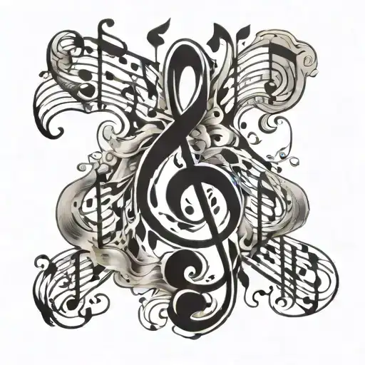 Music Notes Floating