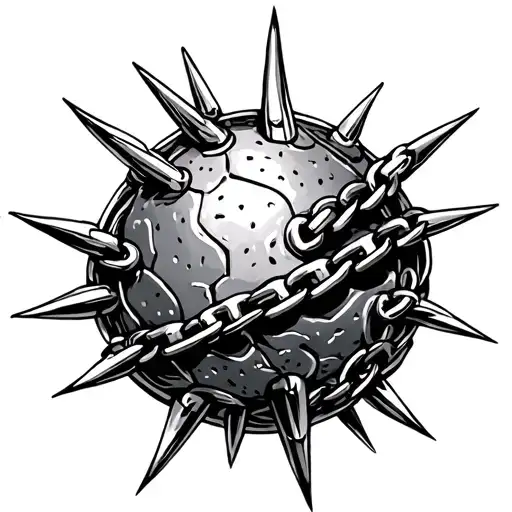 Chain And Spiked Ball