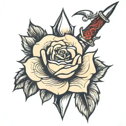 Dagger Though Rose
