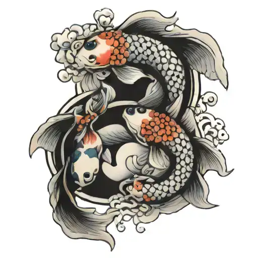 Koi Fish Yin Yang