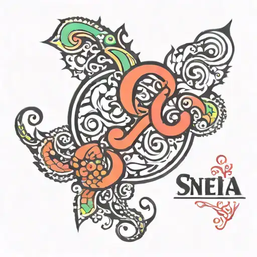 Sneha Name Symbol