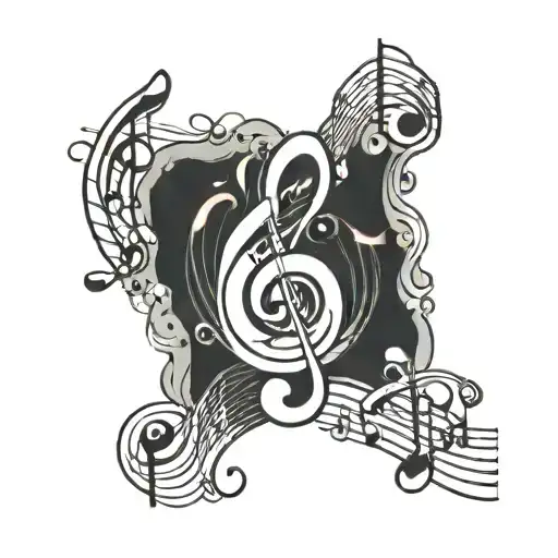 Music Notes Floating