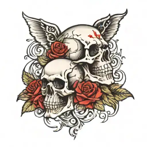 Skull And Roses