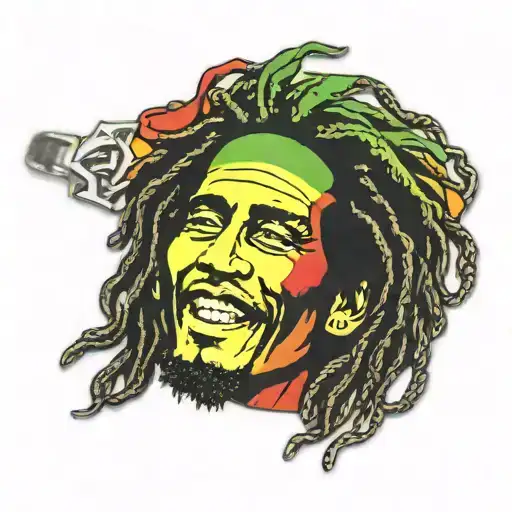 Bracelet Bob Marley With Colors Representing