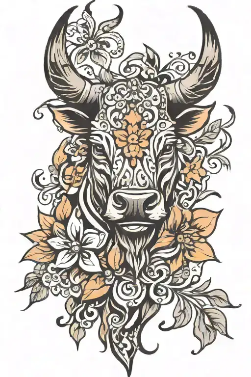 Bull Flower Tribal