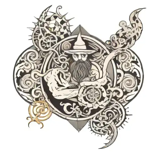 An Abstract Representation Of The Spiritual Enlightenment Experienced During A Trip On Lsd