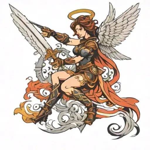 Female Warrior Angel