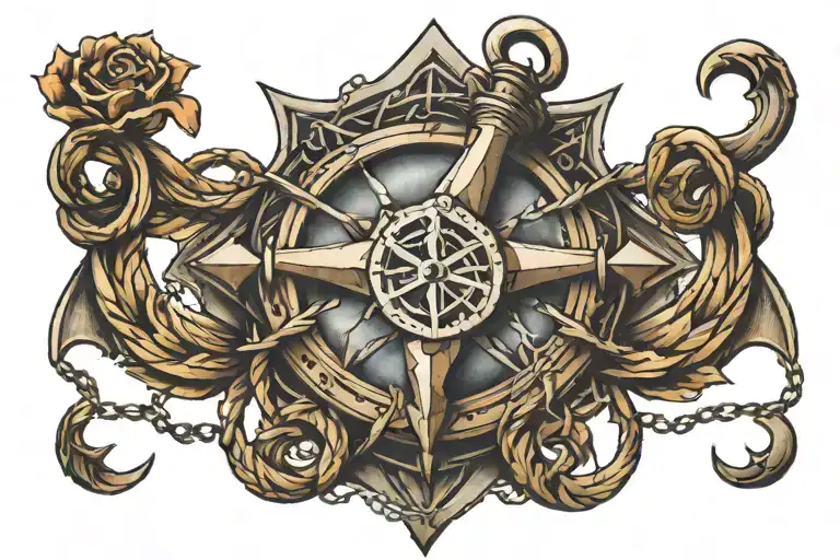 Diamond Sea Anchor Intertwined