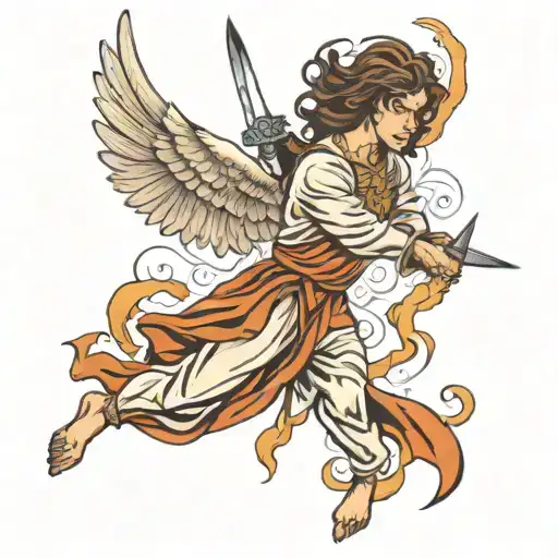 Angel Gabriel Fighting