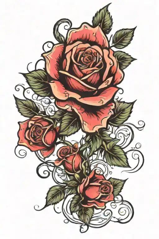 Rose With Vine