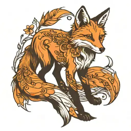 Fox Full Body Lightfooted Posture Suggesting Movement And Determination