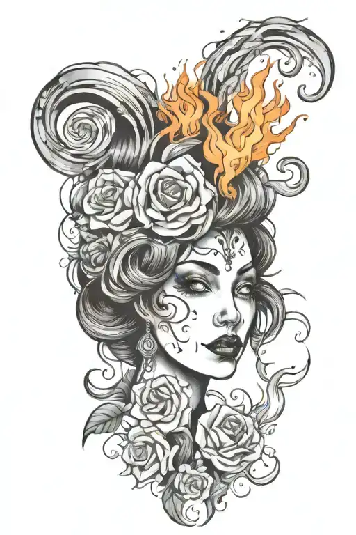 Lady Face Fire