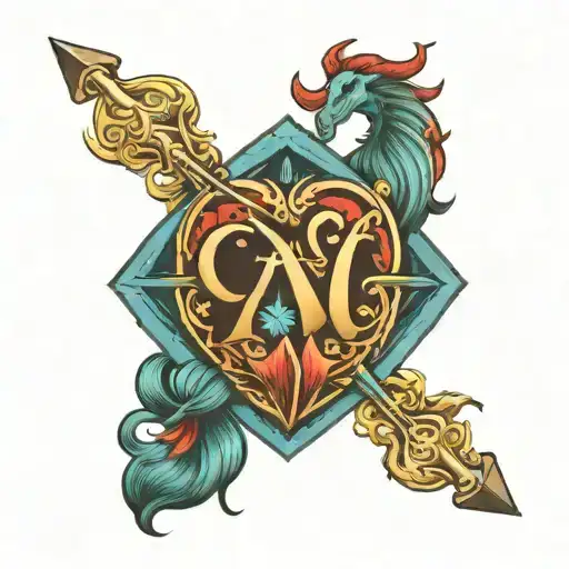 Aquarius & Sagittarius Love Symbol