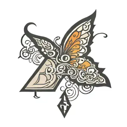 Tattoo Of Just Artistic Letters Of The Word Breakbeat