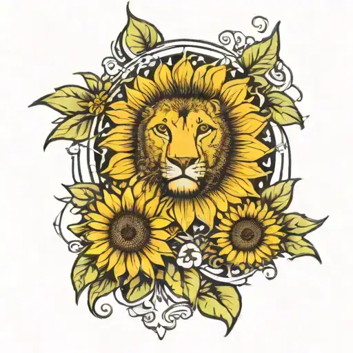 Sunflower Time Location Lion Gemini