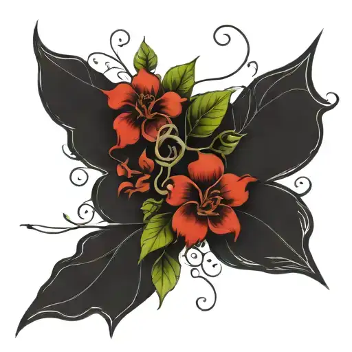 Tripal And Flower Vine Wrapping