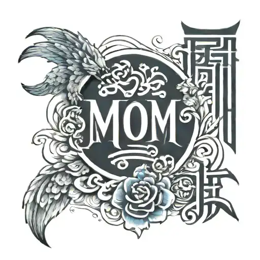 Mom Dad Chinese Letters