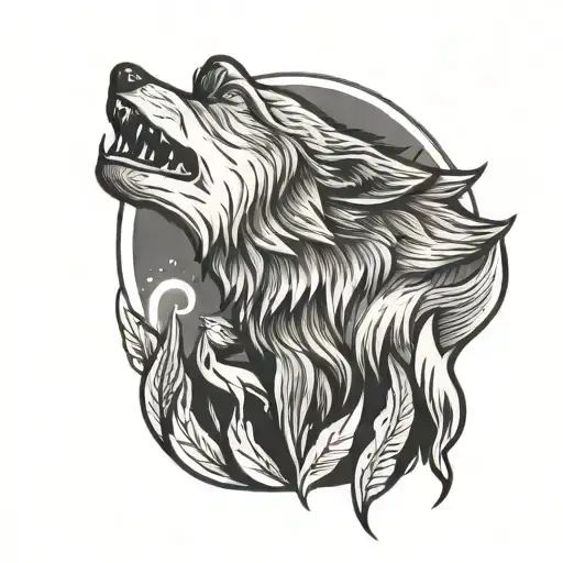 Wolf Howling At The Moon