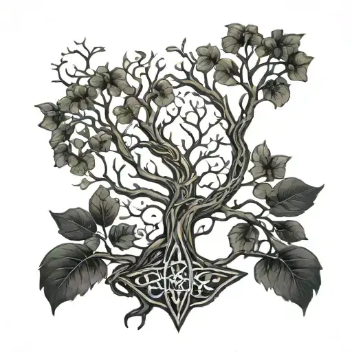 Anduril And Tree Of Gondor