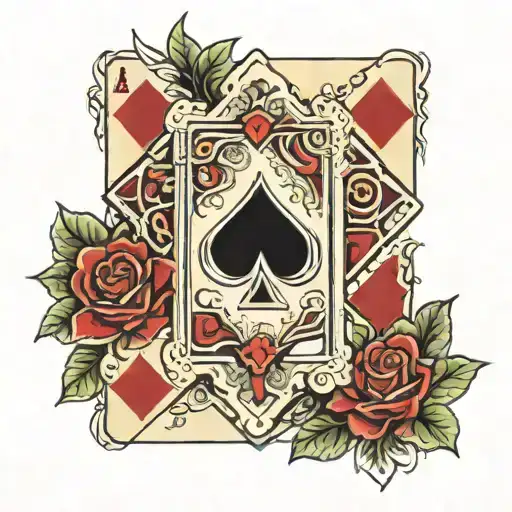 Five Of Diamonds Playing Card