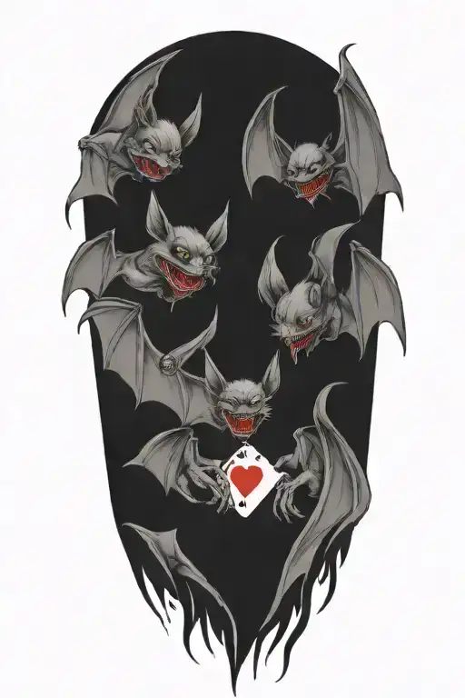 Bats Playing Poker