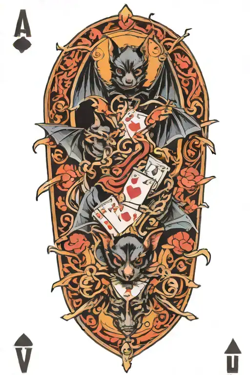 Bats Playing Poker
