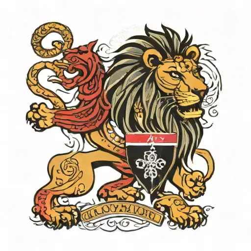 Kenyan Coat Of Arms Lion Mixed