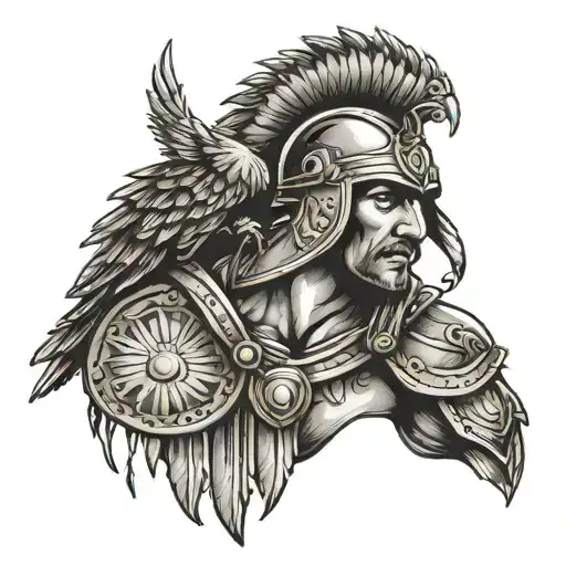 A Gladiator With Eagle