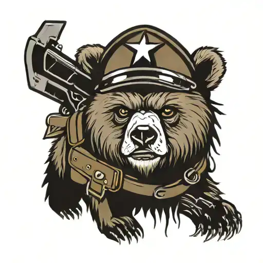 Bear As A Soldier