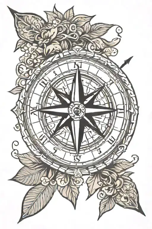 Compass With 1 Arrow