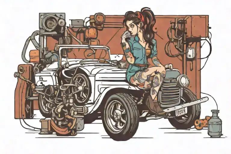Car Mechanic Girl