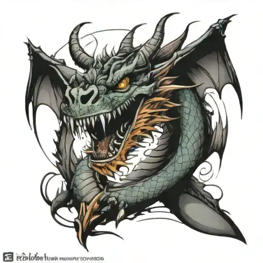 Half Body Dragon Wrapped