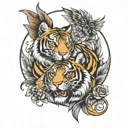 Ox And Tiger Tattoo Des Ailes