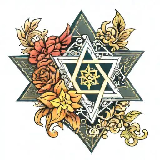 Kokoshnik With Kazakh Ornament And Star Of David