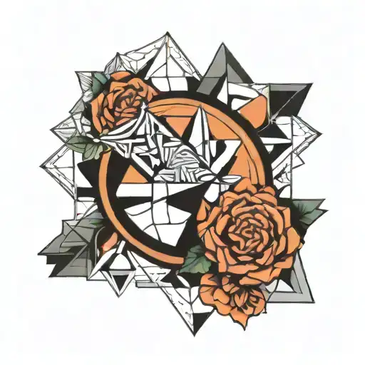 Geometric Ring Right Leg