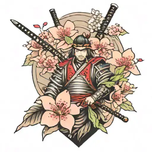 Samurai Tattoo Cherry Blossoms