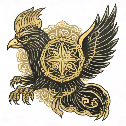 Iran Symbol With Farvahar