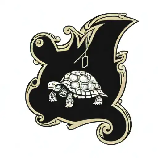 Turtle With The Letter Mkct