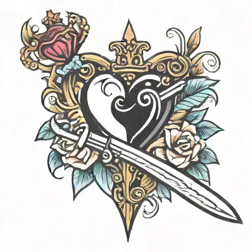 Sword Piercing A Heart