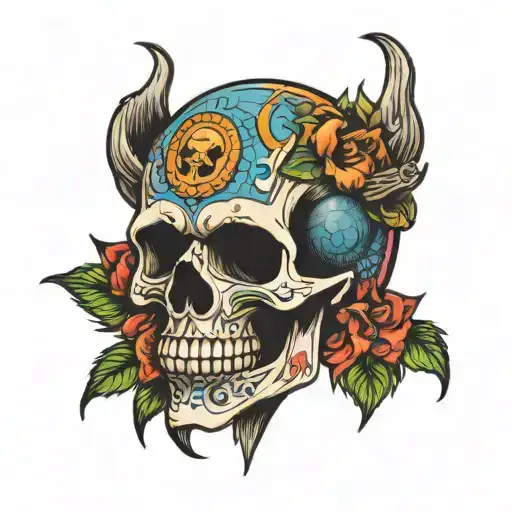 Disco Head As A Skull