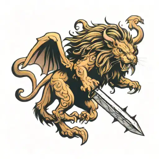 Manticore With A Sword