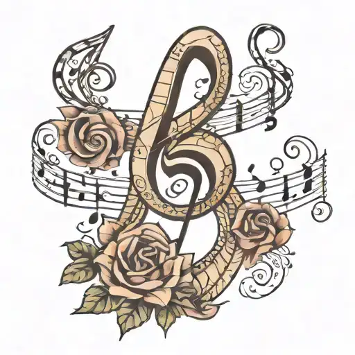 Letter S And Music Note