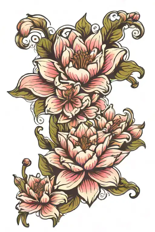 Water Lilly Carnation Gladiolus Flower