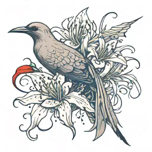 Red Spider Lily Consuming Dove