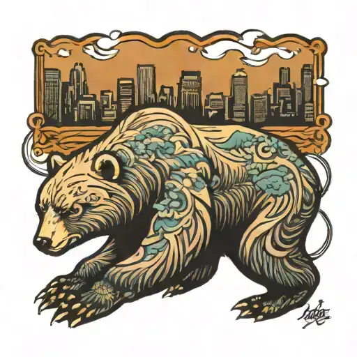 Bear Los Angeles Skyline
